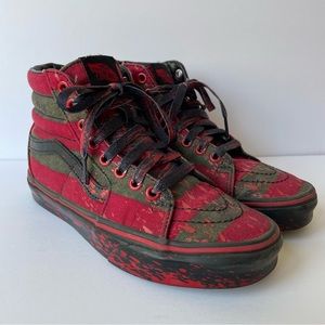 Vans Nightmare On Elm Street, Freddy Krueger, Size 5.5 Women’s
